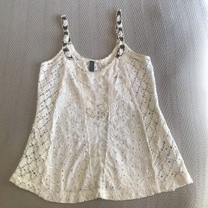 Free People Beaded Lace Top